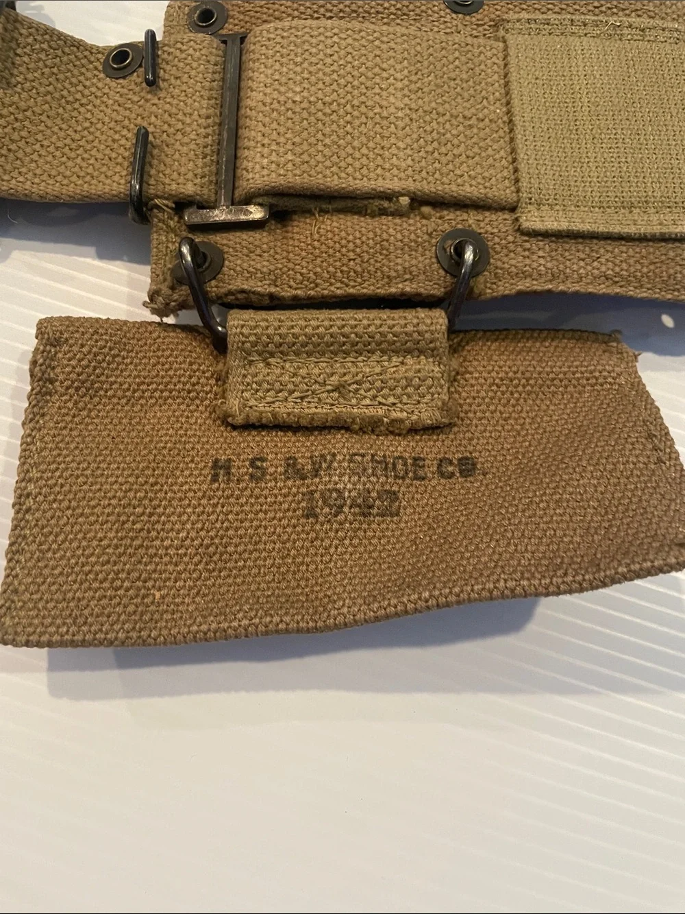 Vintage WW11 US Army Boyt 42 Cartridge Belt and Dressing Pouch